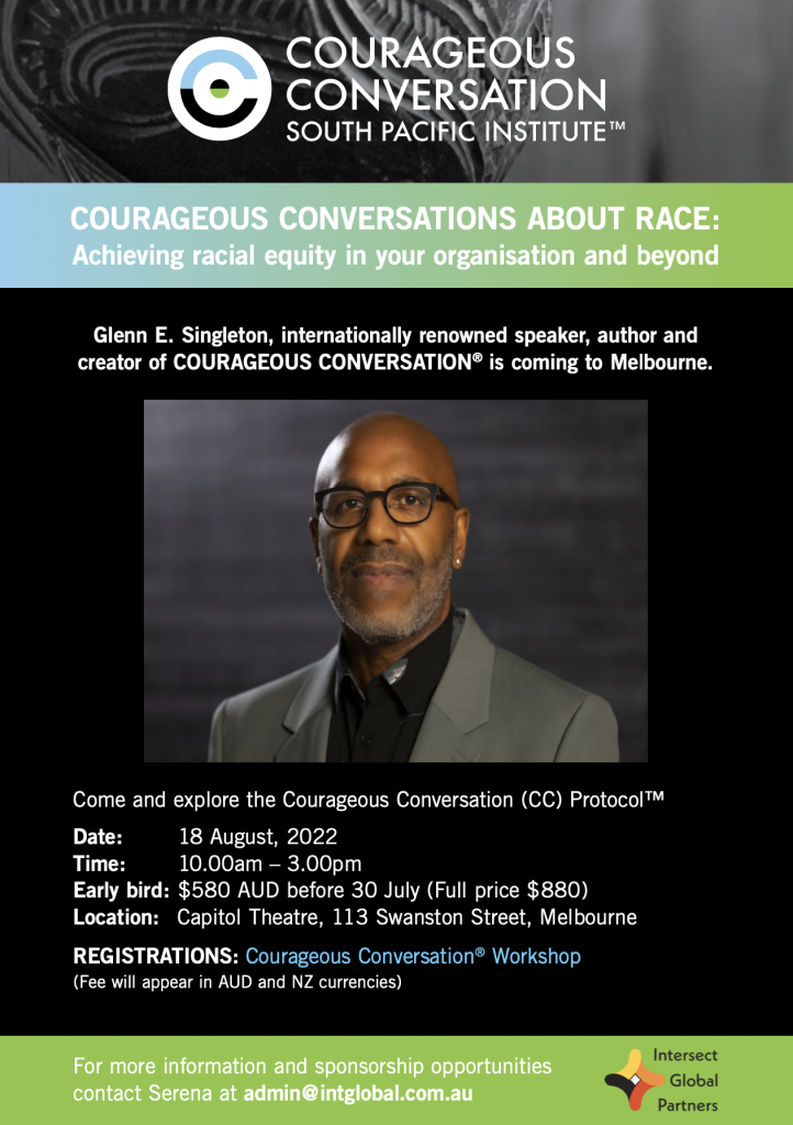 Courageous Conversation about Race Workshop - 18 August 2022